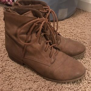 Tan booties